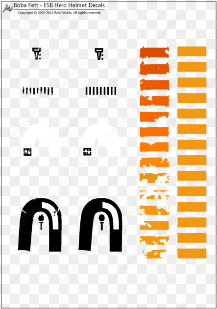 boba fett helmet markings