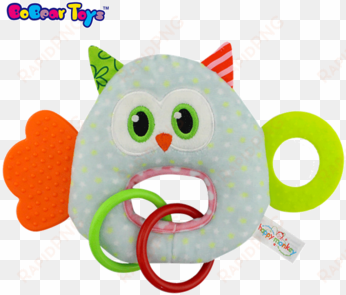 bobeartoys stuffed plush owl toys cartoon baby rattle - brinquedo de bebe mordedor