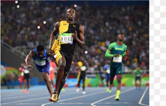 Bolt Seals 'triple-triple' With Jamaican 4x100m Relay transparent png image