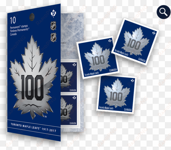 booklet of 10 stamps - frederik andersen autographed puck (leafs centennial)