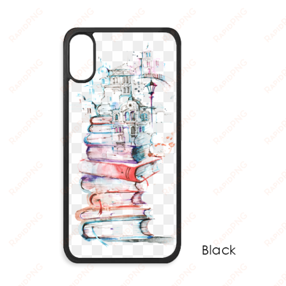 books building street watercolor for iphone x cases - mobile phone case