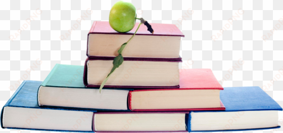 books with apple png image - books image in png