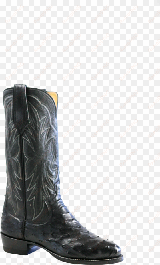 boot - ostrich skin boots png