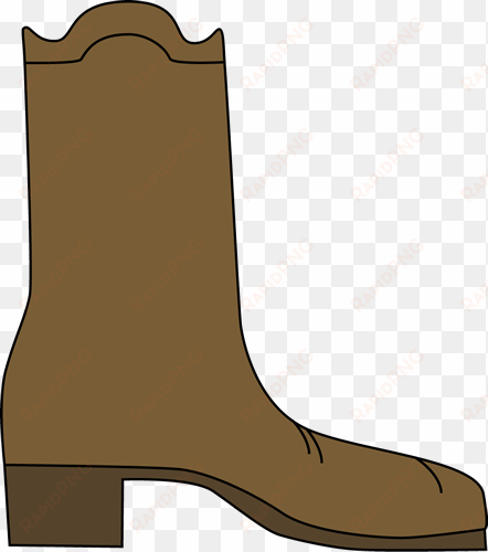 boots clipart brown boot - cute cowboy boot clipart