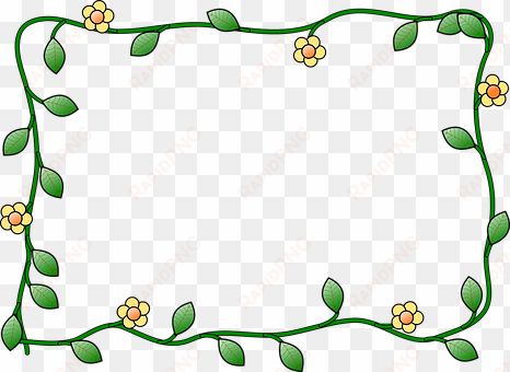 border flower plant nature decoration bord - flower frame clipart