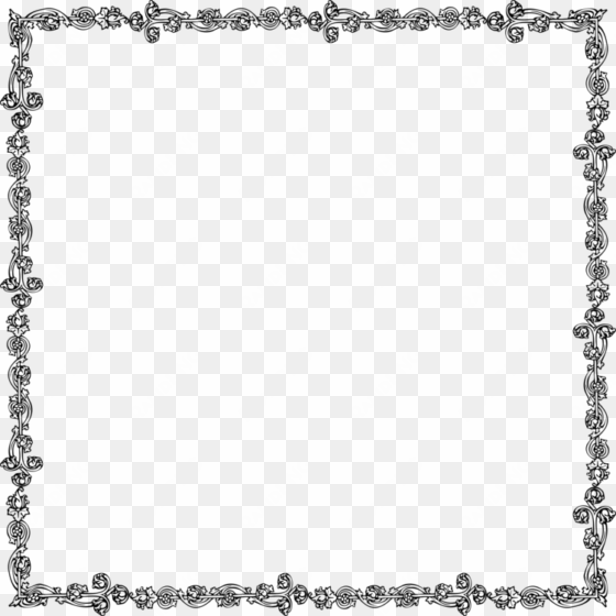 borders and frames picture frames victorian era ornament - transparent black and white border