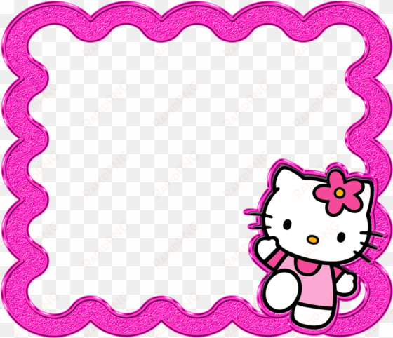 borders, images and backgrounds - hello kitty frame png