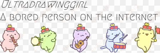 bored person on the internet - transparent pink banner kawaii