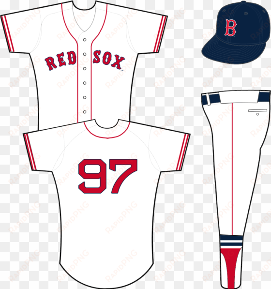 Boston Red Sox Home Uniform - 2001 White Sox Jersey transparent png image