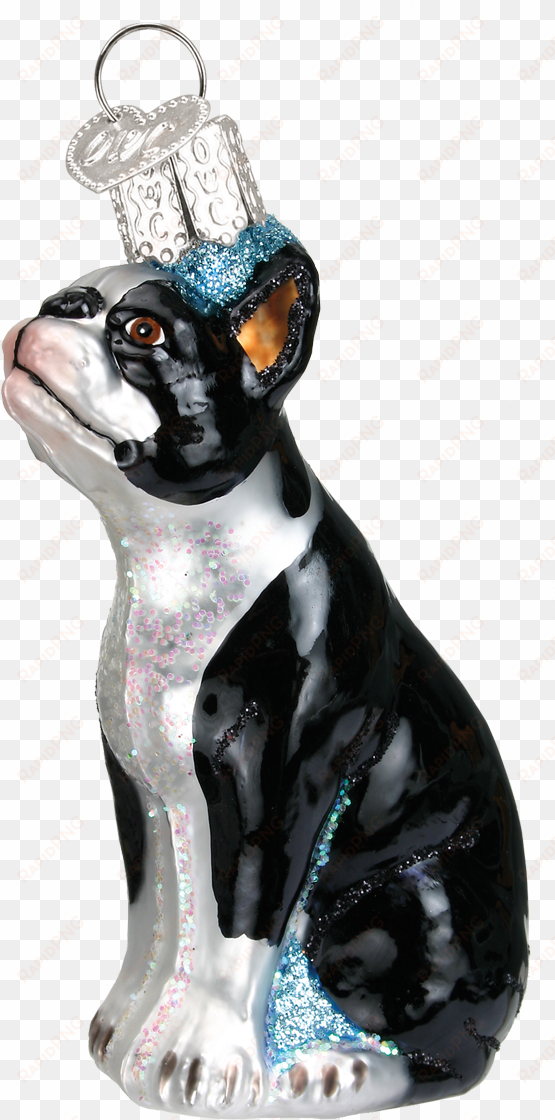 Boston Terrier Old World Glass Ornament - Boston Terrier Glass Ornament By Old World Christmas transparent png image