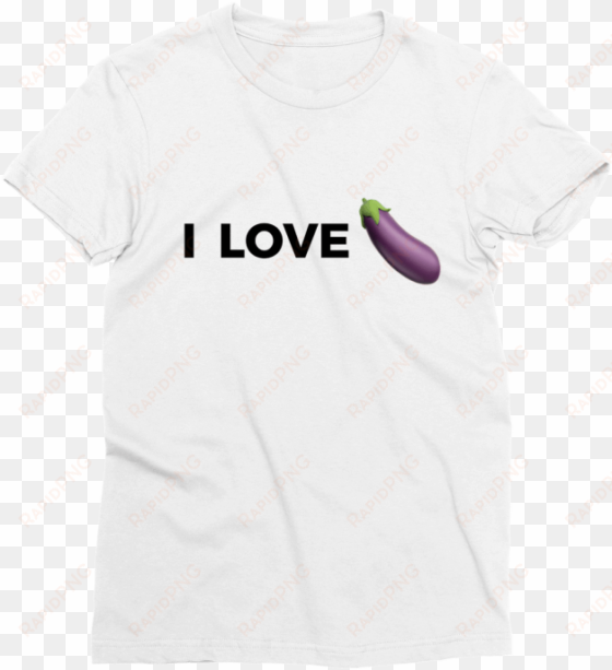 bottom basics i love eggplant emoji top t-shirt - spacex t shirt