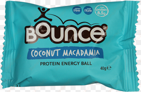 bounce coconut macadamia protein energy ball - bounce bites cacao peanut crunch 30g