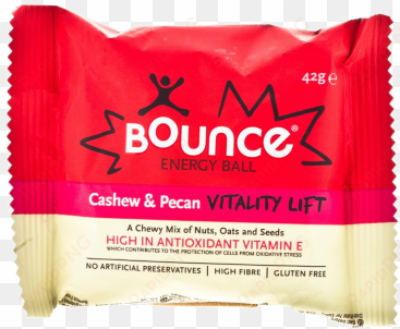 bounce energy cashew and pecan vitality lift ball 42g - bounce cashew & pecan vitality lift 42g