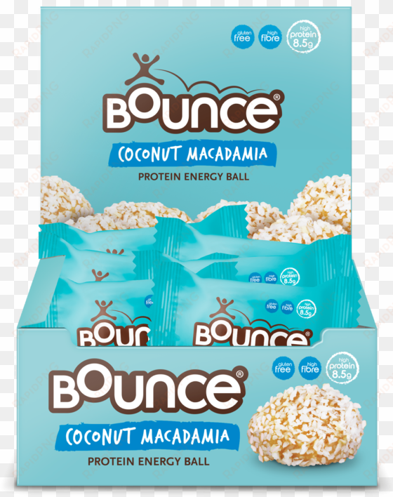 bounce protein energy ball coconut and macadamia - bounce coconut & macadamia protein bliss energy