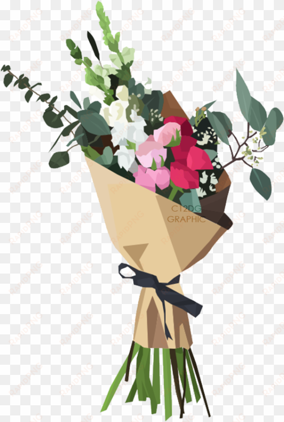 bouquet of flowers png image background - flower bouquet vector png