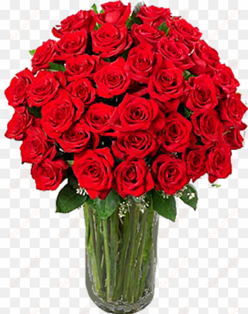 ] - bouquet of red roses in vase