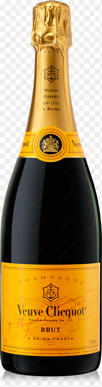 bouteille champ yellow prod - veuve clicquot brut yellow label champagne 75cl