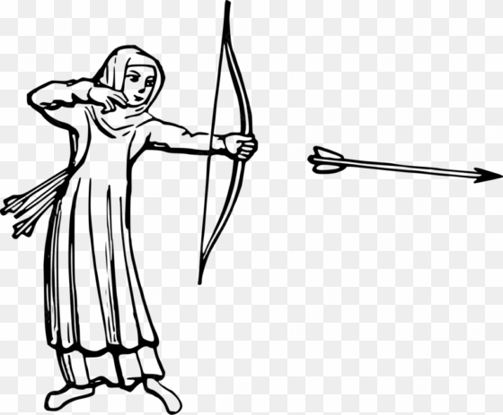 bow and arrow archery drawing bow draw - arrow and bow in drawing