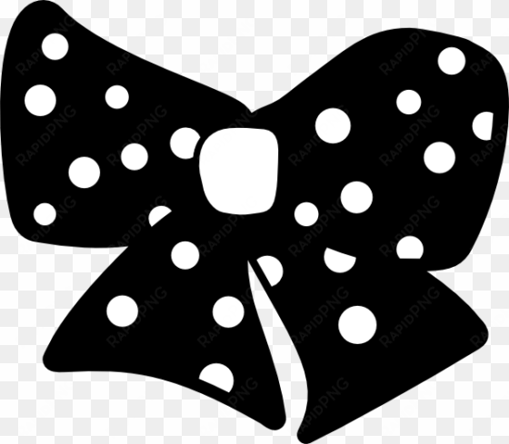 bow vector black and white - black polka dot bow