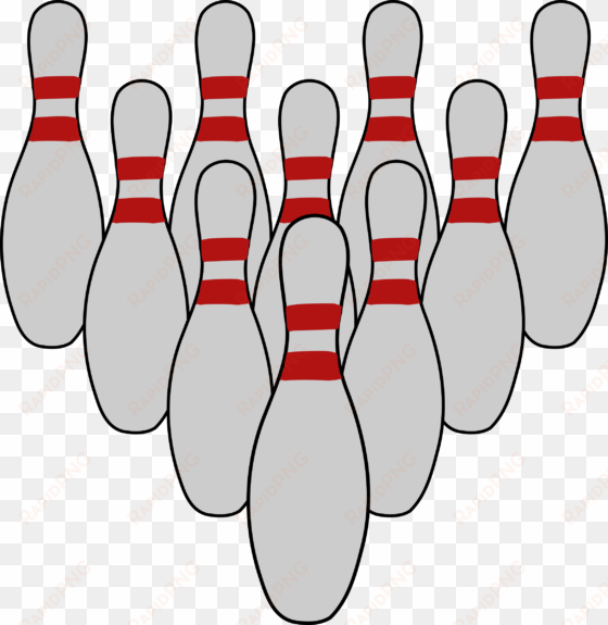 bowling clipart big - bowling pins clipart