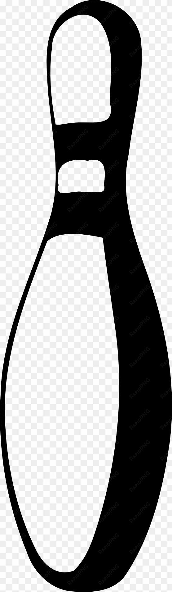 bowling pin black white line art 555px 42 - bowling pin clip art black and white