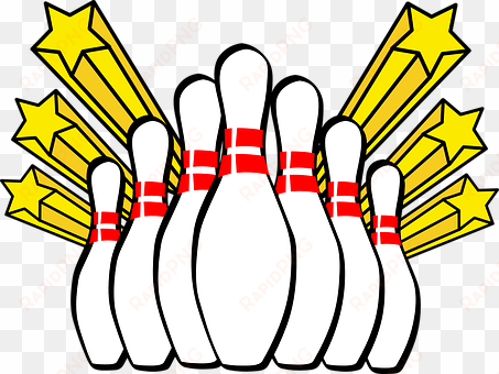 bowling, tíz csap, sztrájk - bowling pins clipart