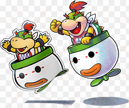 bowser-jr - mario y luigi paper jam bowser