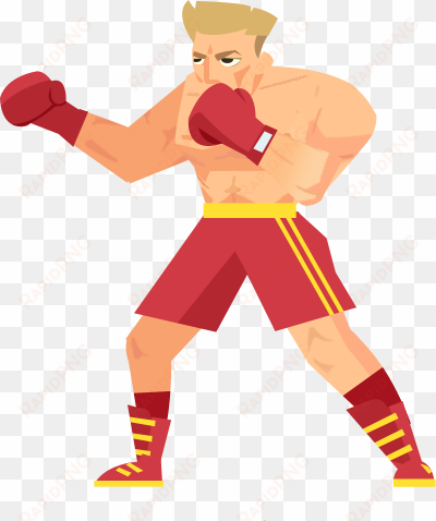 boxing clipart rocky banner transparent stock - cartoon