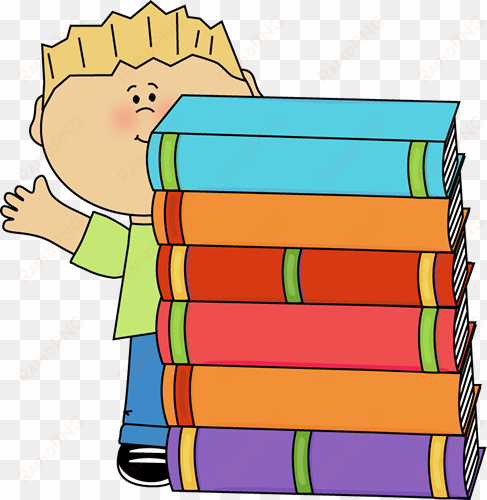 boy waving behind a stack of books clip art boy waving - behind preposition of place