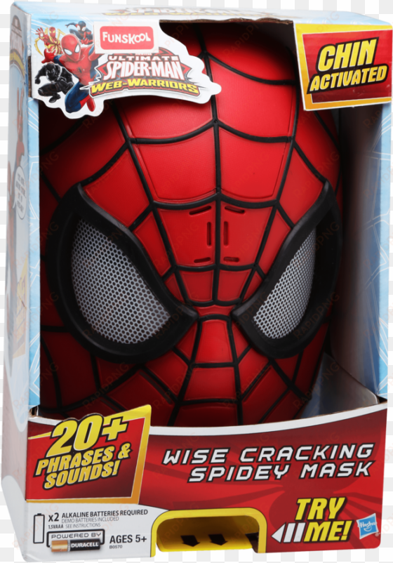 boys spider-man electronic mask - marvel ultimate spider-man web warriors wise cracking