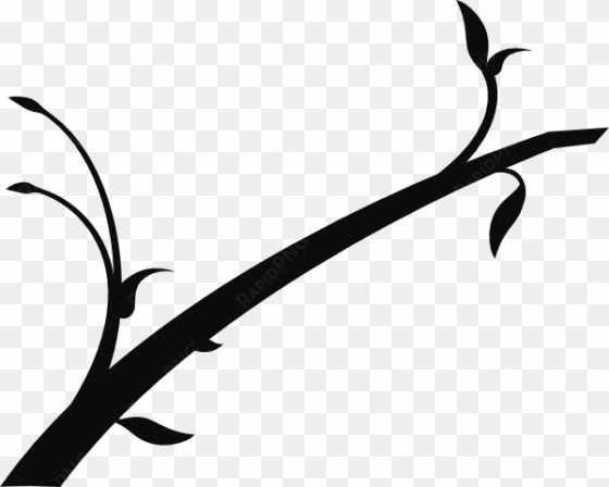 branch of tree clipart black and white