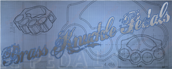 brass knuckle pedals graphic - graffiti