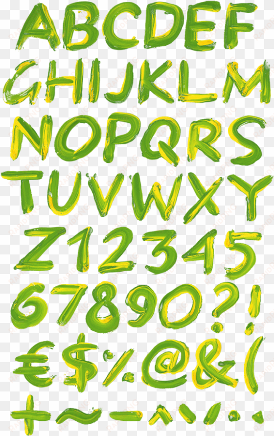 brazil paint sketch font - alphabet sketch font png