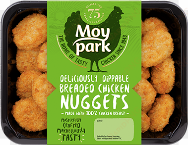 breaded chicken nuggets - moy park chicken goujons