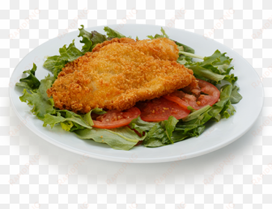 breaded fried fish - food