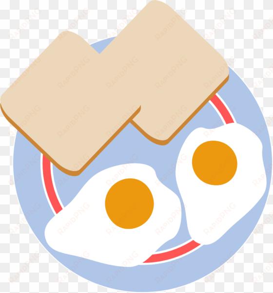 breakfast clipart - eggs and toast clipart