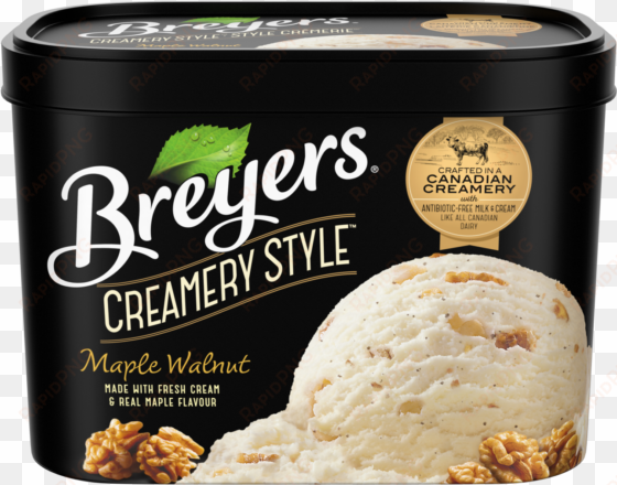breyers creamery style maple walnut - walnut ice cream brands