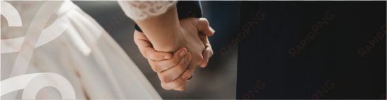 Bride And Groom Holding Hands - Holding Hands transparent png image