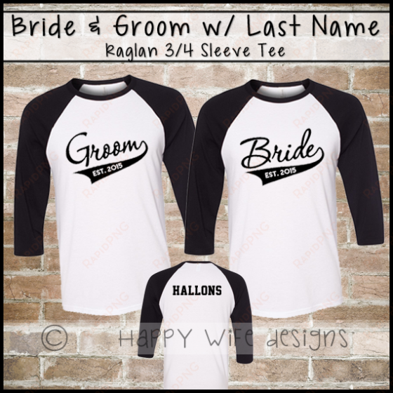 bride and groom shirts, wifey husband shirt, raglan, - bride and groom t shirt designs