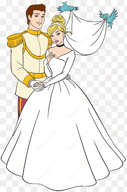 bride clipart cinderella - cinderella and prince anime