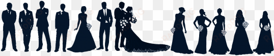 bridesmaid clipart - bride and groom silhouette clip