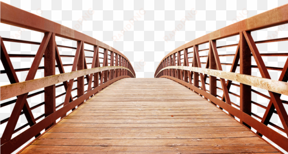 bridge, isolated, wooden bridge, transparent, railing - ponte in legno png