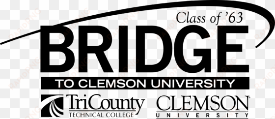 bridge to clemson full black logo download - clemson bridge acceptance letter