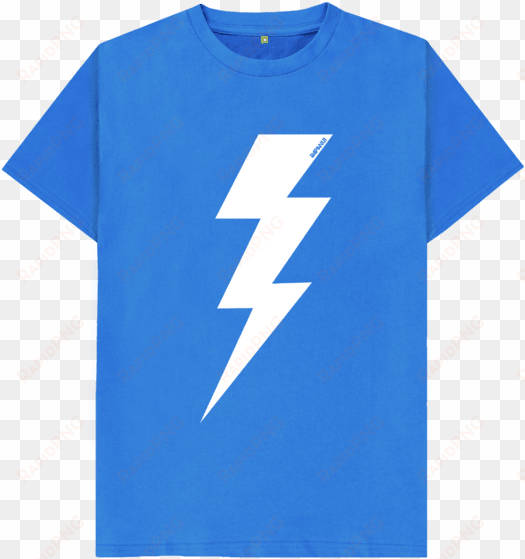 bright blue lightning bolt t-shirt - t-shirt