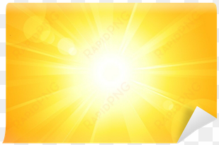 bright vector sun with lens flare wall mural • pixers® - sun