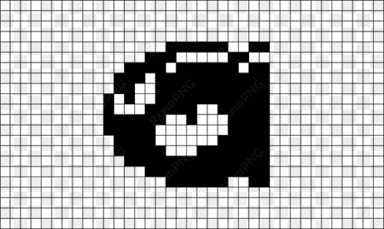 brik pixel art on twitter - mario bullet bill pixel art