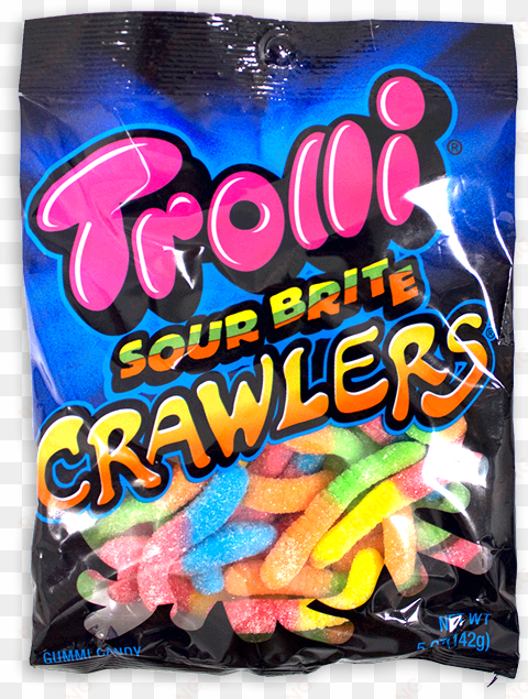 brite crawlers - trolli sour brite crawlers (5oz bag)