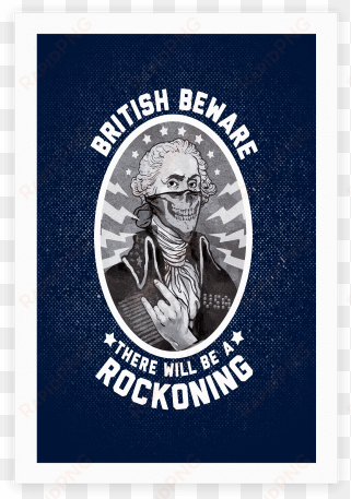 british beware poster - british beware tote bag: funny 4th of july tote bag