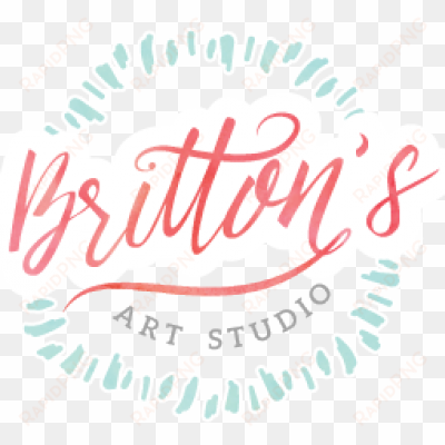 britton's art studio - label
