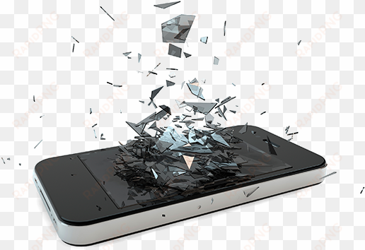 Broken Cell Phone - Broken Phone transparent png image